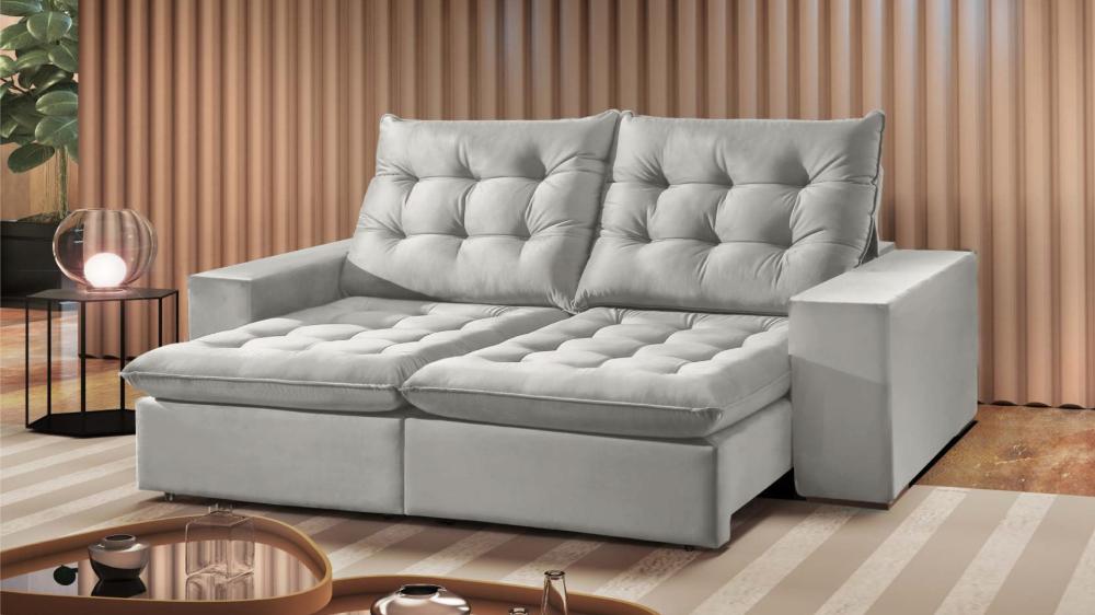 Sofá Retrátil e Reclinável Mônaco